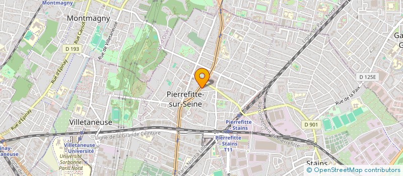 localisation de l'entreprise AUTO BILAN N1 à PIERREFITTE-SUR-SEINE