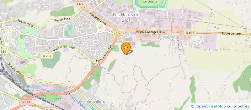 localisation de l'entreprise AUTO-BILAN NORMANDIE LISIEUX HAUT  LISIEUX