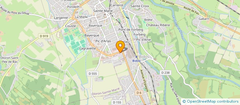 localisation de l'entreprise AUTO BILAN OLORONAIS 64  OLORON-SAINTE-MARIE