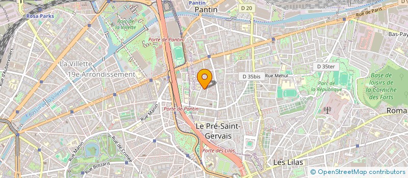 localisation de l'entreprise AUTO BILAN PANTIN à LE PRE-SAINT-GERVAIS