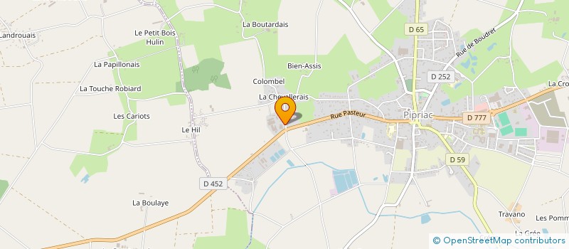 localisation de l'entreprise AUTO BILAN PIPRIAC  PIPRIAC