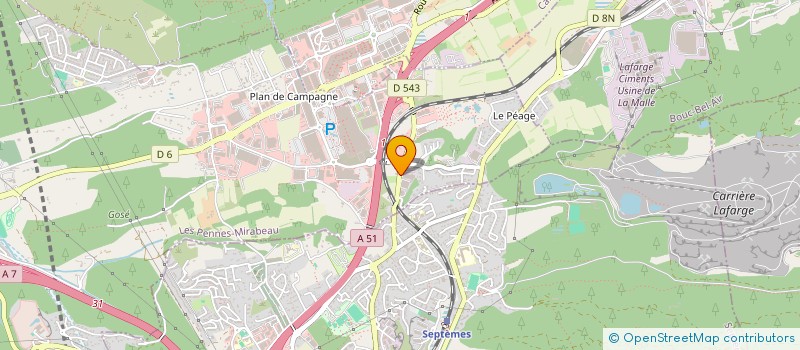 localisation de l'entreprise AUTO BILAN PLAN DE CAMPAGNE SARL à LES PENNES-MIRABEAU