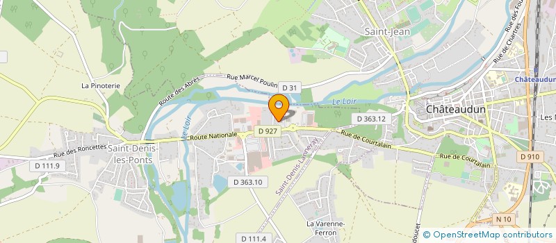 localisation de l'entreprise AUTO BILAN PONTOIS à SAINT-DENIS-LANNERAY