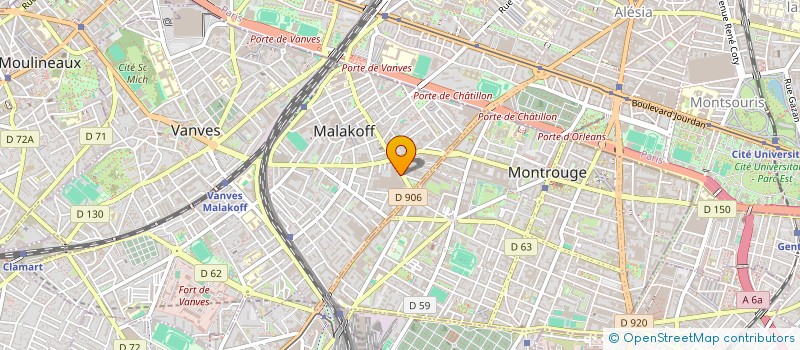 localisation de l'entreprise AUTO BILAN POPINCOURT à MALAKOFF