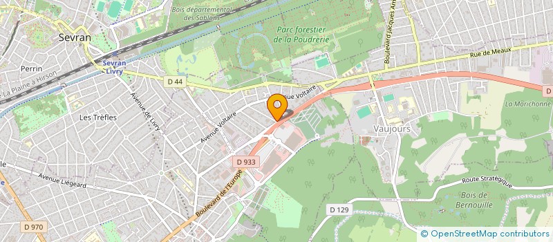 localisation de l'entreprise AUTO BILAN RN3 à LIVRY-GARGAN