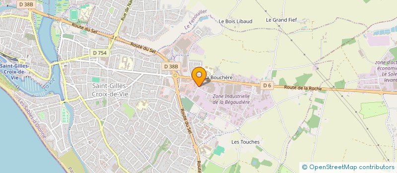 localisation de l'entreprise AUTO BILAN SAINT GILLES à SAINT-GILLES-CROIX-DE-VIE