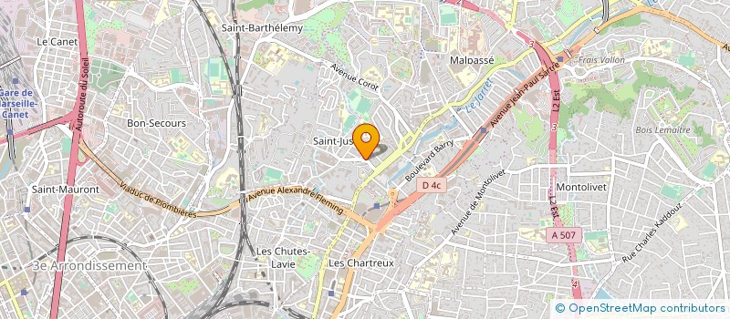localisation de l'entreprise AUTO BILAN SAINT JUST à MARSEILLE