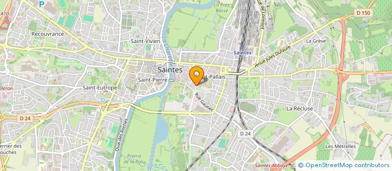 localisation de l'entreprise AUTO BILAN SAINTAIS à SAINTES