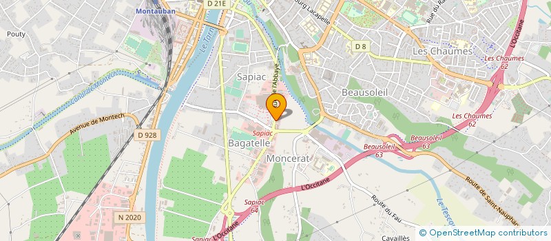 localisation de l'entreprise AUTO BILAN SAPIAC à MONTAUBAN