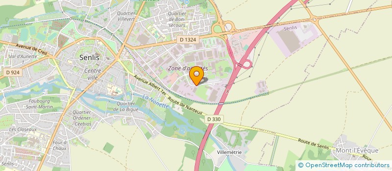 localisation de l'entreprise AUTO BILAN SENLIS à SENLIS
