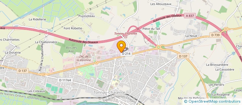 localisation de l'entreprise AUTO BILAN TONNAY CHARENTE  TONNAY-CHARENTE