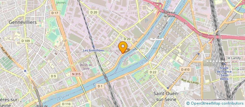 localisation de l'entreprise AUTO BIS SERVICES à GENNEVILLIERS