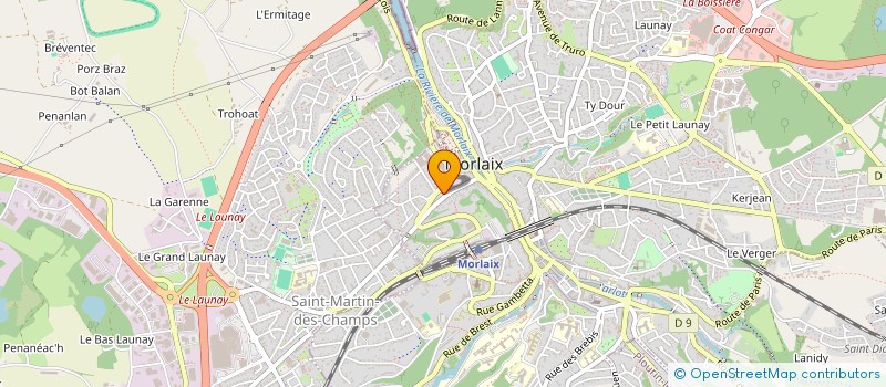 localisation de l'entreprise AUTO BOISSIERE  MORLAIX