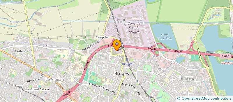 localisation de l'entreprise AUTO BORDEAUX SERVICE à BRUGES