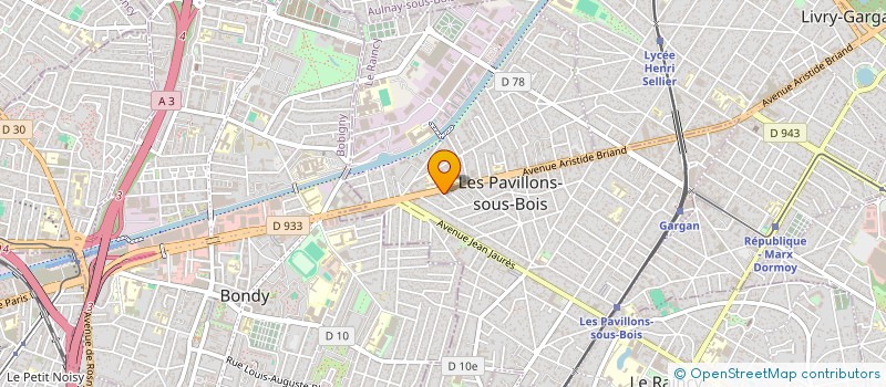 localisation de l'entreprise AUTO BOSS INTER  LES PAVILLONS-SOUS-BOIS