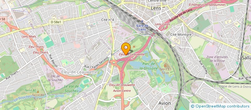 localisation de l'entreprise AUTO-BOULOT  LENS