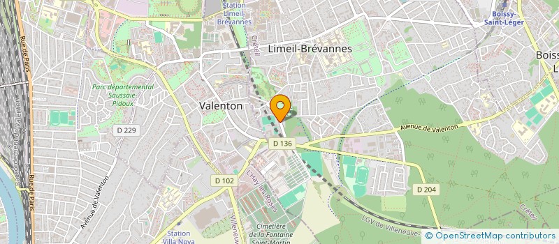 localisation de l'entreprise AUTO BRIGHT  LIMEIL-BREVANNES