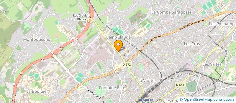 localisation de l'entreprise AUTO BUDGET PLUS à BESANCON