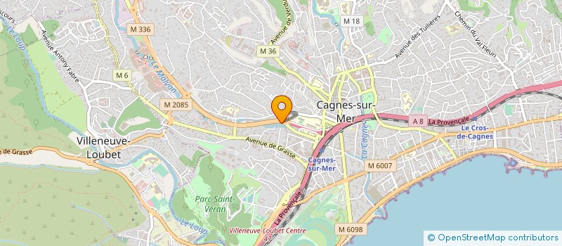 localisation de l'entreprise AUTO CAGNES à CAGNES-SUR-MER