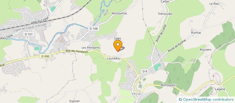 localisation de l'entreprise AUTO CANTAL IMPORT à VEZAC