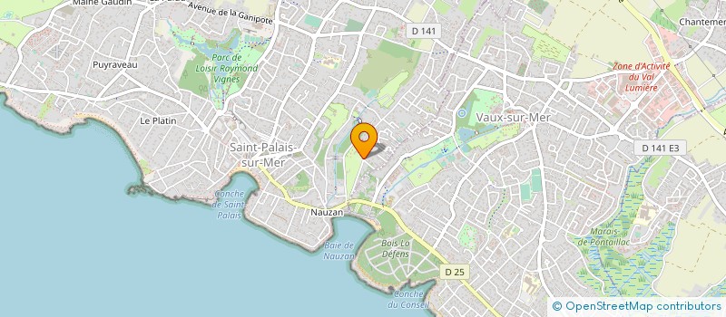 localisation de l'entreprise AUTO CARAVANING CAMPING-CAR CLUB DE FRANCE  SAINT-PALAIS-SUR-MER