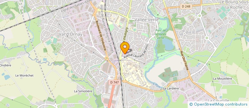 localisation de l'entreprise AUTO CARROSSERIE CHRISTIAN ROY à LA ROCHE-SUR-YON
