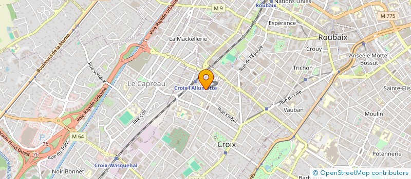 localisation de l'entreprise AUTO CARROSSERIE DU NORD  CROIX