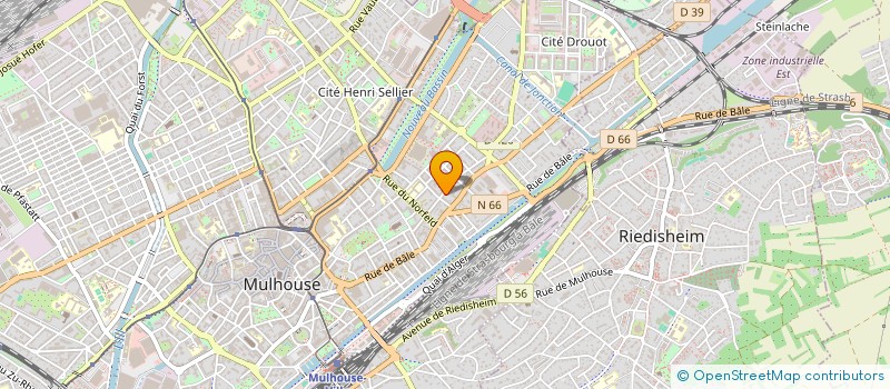 localisation de l'entreprise AUTO CARS 68  MULHOUSE