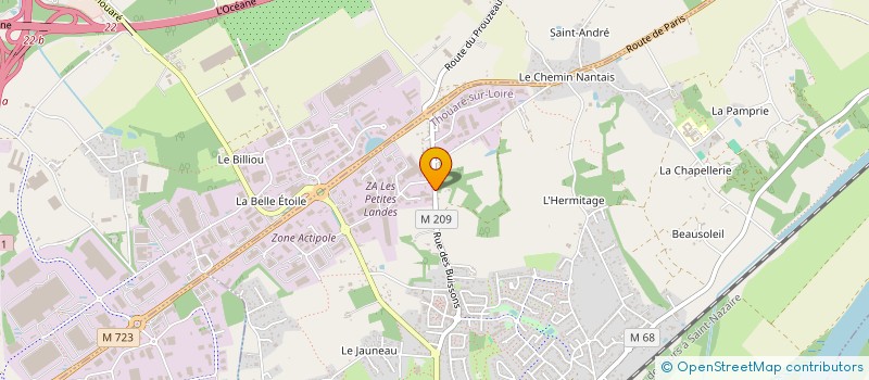 localisation de l'entreprise AUTO CARS PRO à THOUARE-SUR-LOIRE