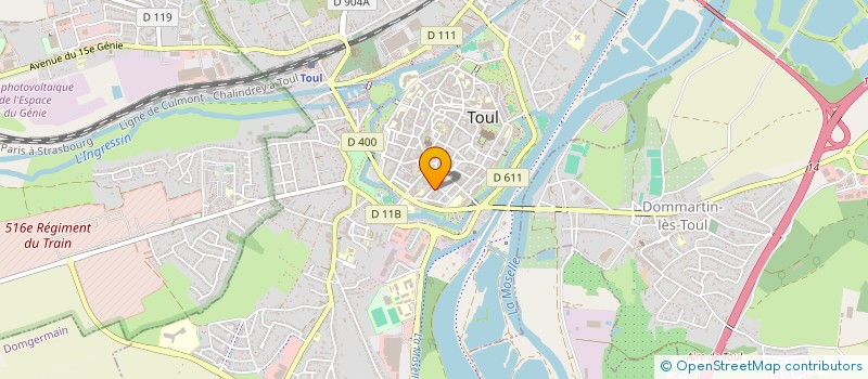 localisation de l'entreprise AUTO - CARTE GRISE  TOUL