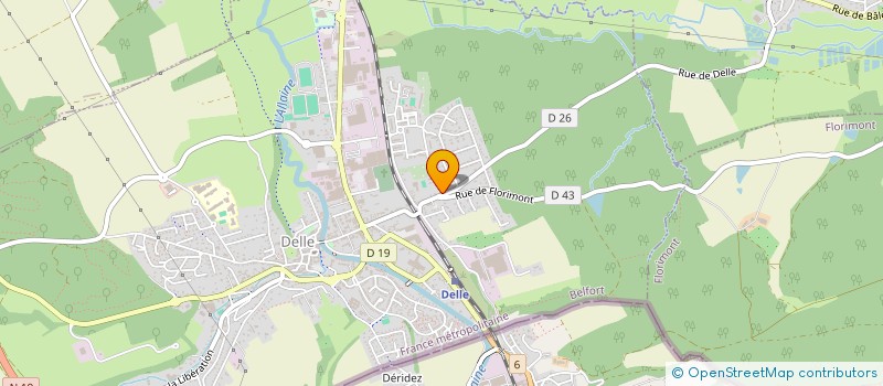 localisation de l'entreprise AUTO CASSE MODERNE à DELLE