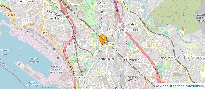 localisation de l'entreprise AUTO CASSE SAINT LOUIS à MARSEILLE