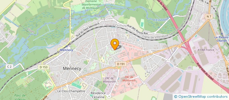 localisation de l'entreprise AUTO CCA 91 à MENNECY