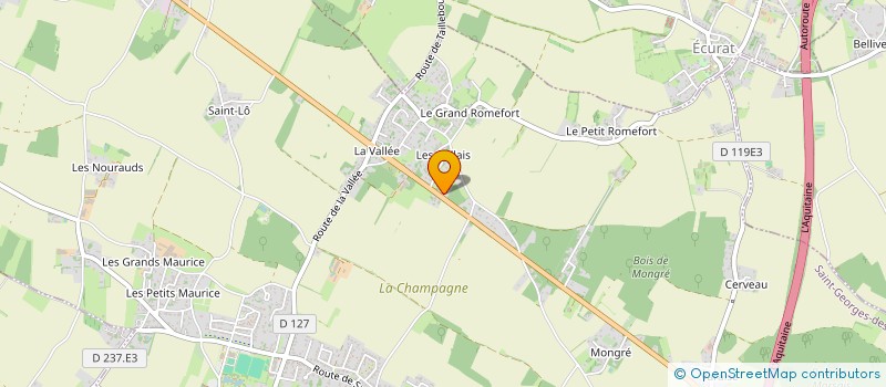 localisation de l'entreprise AUTO CENTER  SAINT-GEORGES-DES-COTEAUX