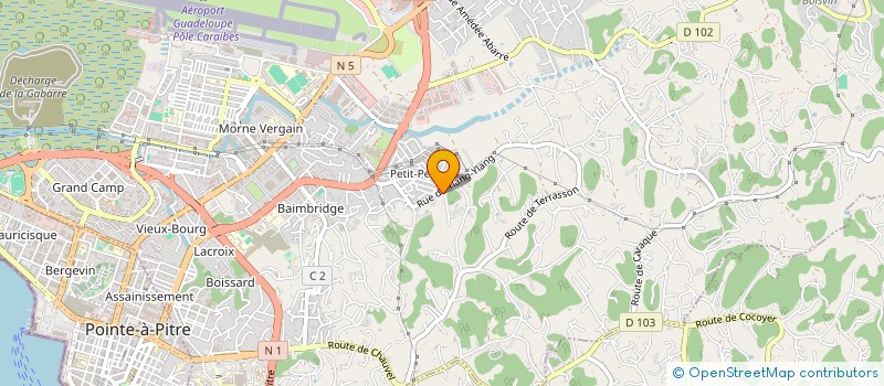 localisation de l'entreprise AUTO CENTER SERVICES à LES ABYMES