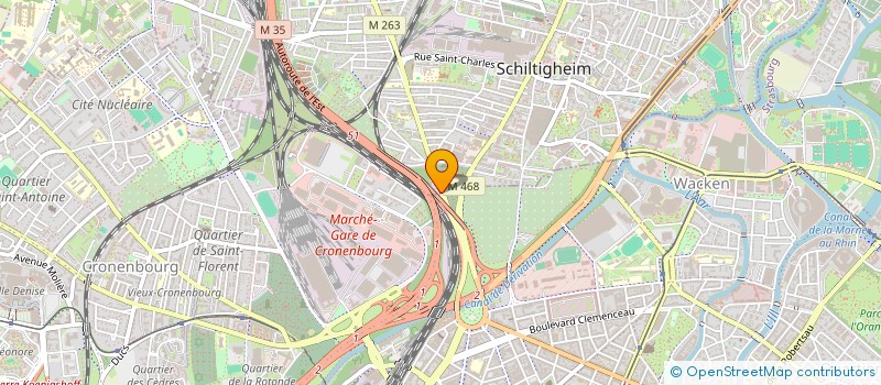 localisation de l'entreprise AUTO CENTER STRASBOURG à SCHILTIGHEIM