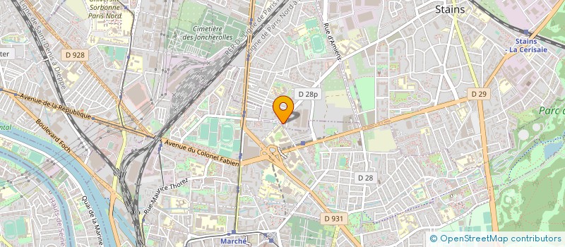 localisation de l'entreprise AUTO CENTRALE DE STAINS à PIERREFITTE-SUR-SEINE