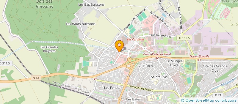 localisation de l'entreprise AUTO CENTRE 28 à DREUX