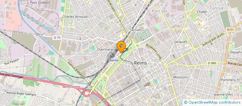 localisation de l'entreprise AUTO CHAMPAGNE LOCATION à REIMS