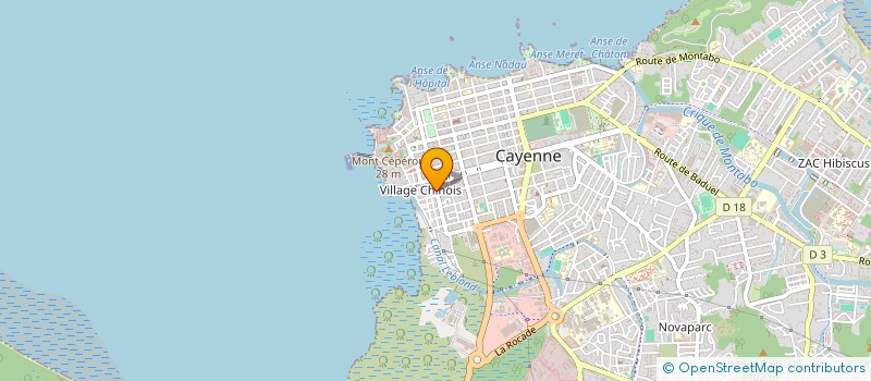 localisation de l'entreprise AUTO CHIC'S GUYANE à CAYENNE