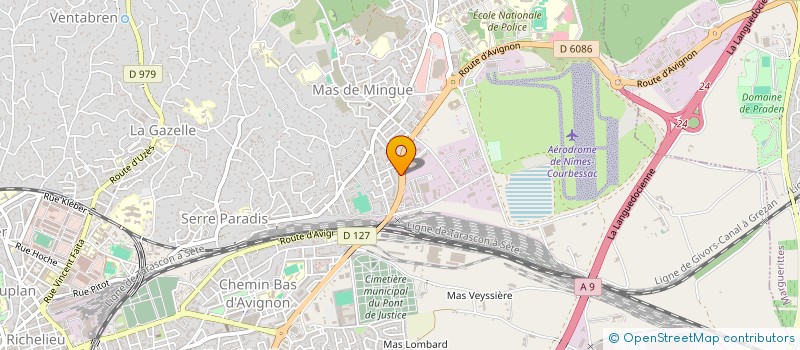 localisation de l'entreprise AUTO'CLASS à NIMES
