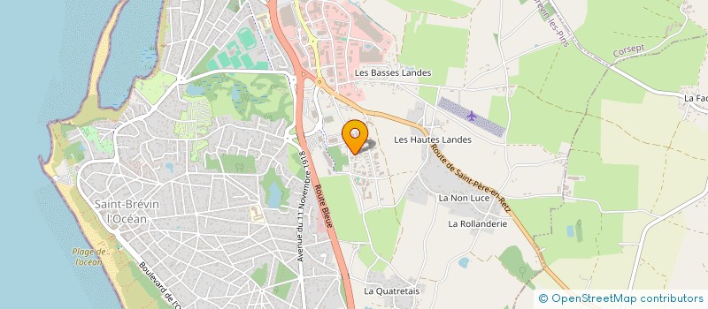 localisation de l'entreprise AUTO CLASS'CAR SERVICES à SAINT-BREVIN-LES-PINS