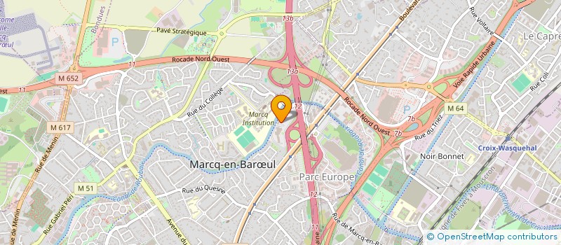 localisation de l'entreprise AUTO CLASSICA 1 à MARCQ-EN-BARŒUL