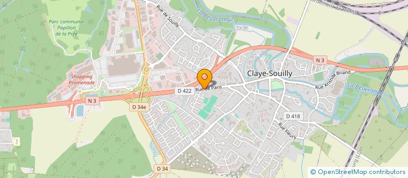 localisation de l'entreprise AUTO CLAYE N3 à CLAYE-SOUILLY