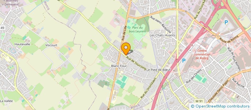 localisation de l'entreprise AUTO CLE EN MAIN à RONCQ