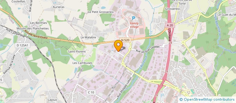 localisation de l'entreprise AUTO CLEAN 87 à LIMOGES