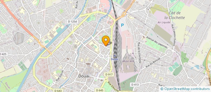 localisation de l'entreprise AUTO CLEAN à DOUAI