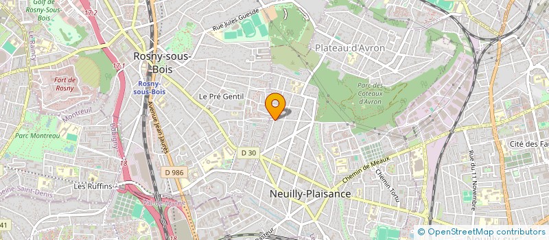 localisation de l'entreprise AUTO CLEAN CENTER à LE RAINCY