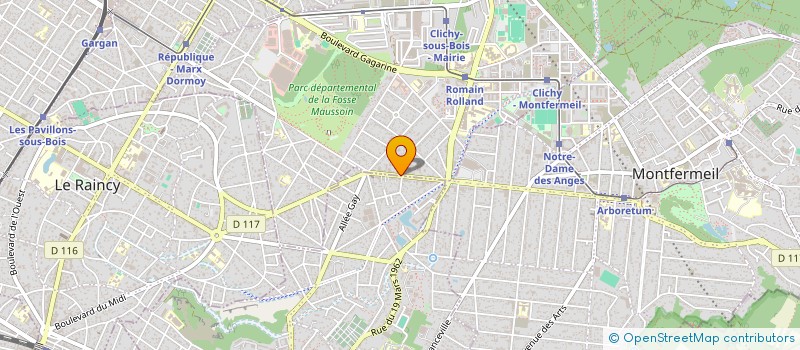 localisation de l'entreprise AUTO CLEAN SERVICE à CLICHY-SOUS-BOIS