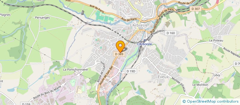 localisation de l'entreprise AUTO CLES 69 à L'ARBRESLE